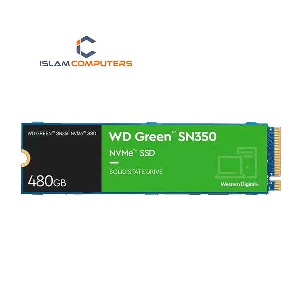 Western Digital Green SN350 480GB M.2 2280 PCIe 3.0 x4 NVMe SSD #WDS480G2G0C