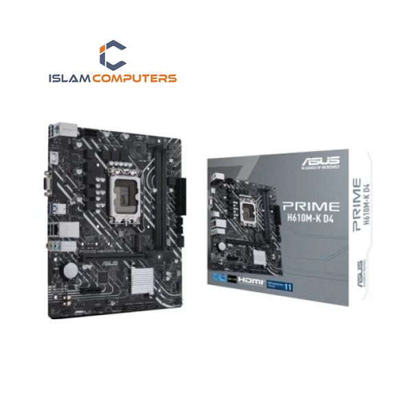 ASUS PRIME H610M-K D4 12th Gen mATX Motherboard