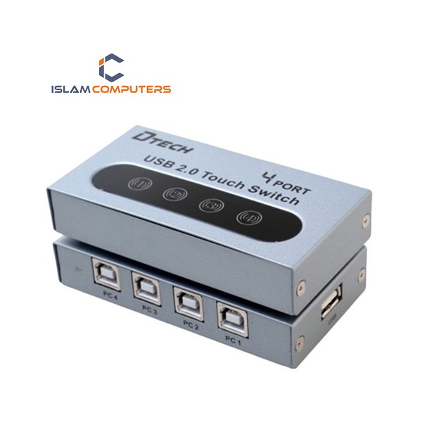 DTECH DT-8341 USB Manual Sharing Printing 4 Ports Switcher