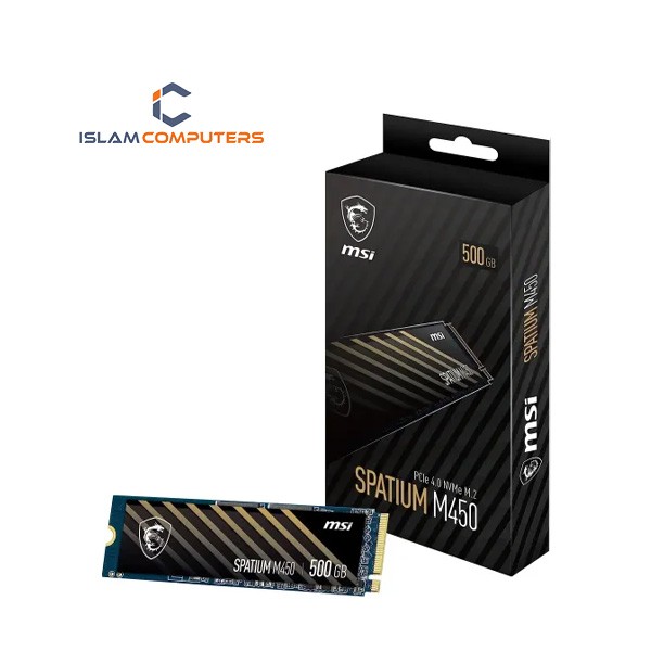 MSI SPATIUM M450 500GB PCIe 4.0 NVMe M.2 SSD