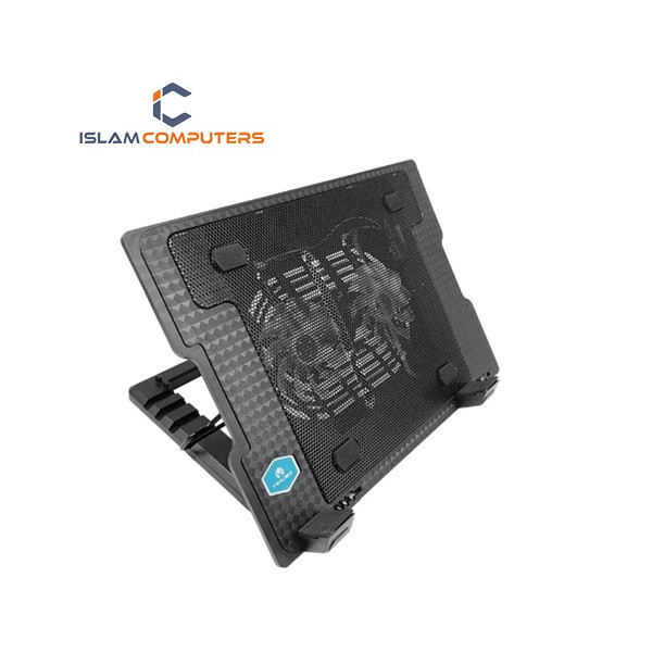 Mikuso NCP-236 Dual USB Ports Laptop Cooler Pad 80mm Fan Cooling Pads for Laptop (6MW)