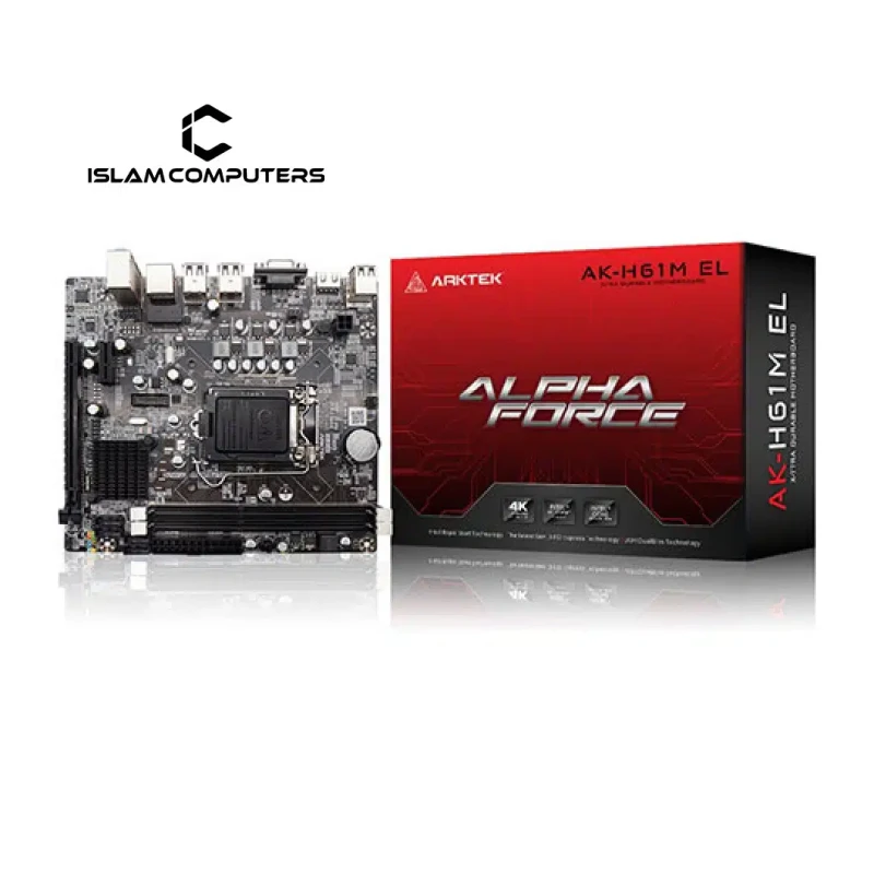 Arktek AK-H61M EL 3rd Gen M.2 NVMe micro-ATX Motherboard