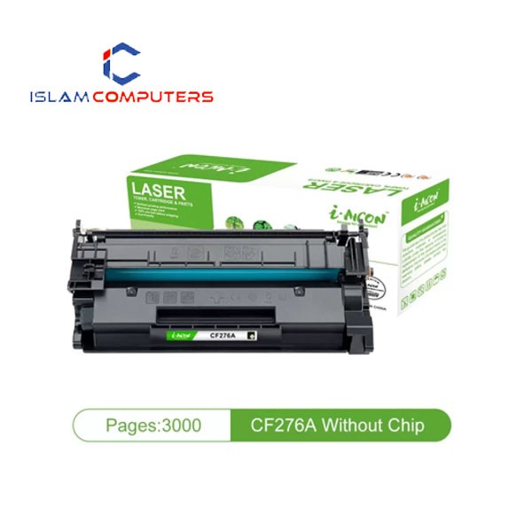 i-Aicon 76A Black LaserJet Toner( Without chip)