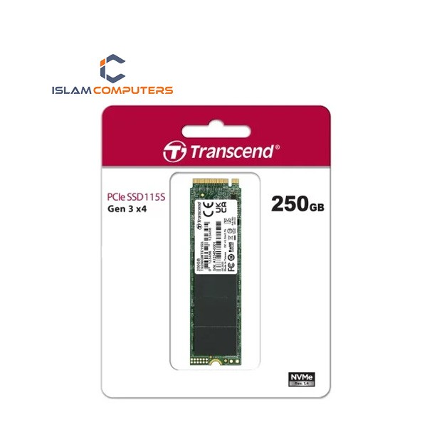 Transcend 115S 250GB M.2 PCIe Gen3 x4 NVMe SSD