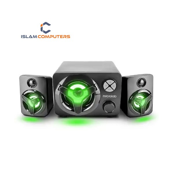 Microlab U210 USB 2:1 LED Bluetooth Speaker (Black)