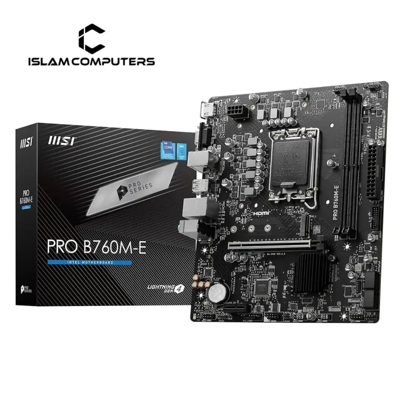 MSI PRO B760M-E DDR5 ATX Motherboard
