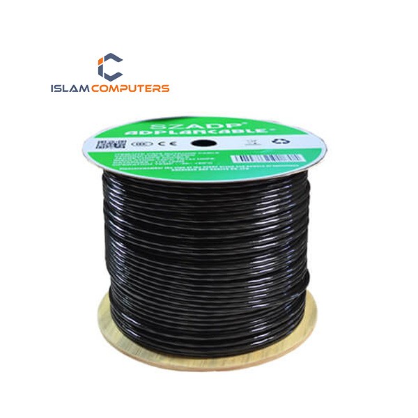 ADP Genuine Black Copper Cat-6 Outdoor Cable 305m (Price Shows Per Meter)