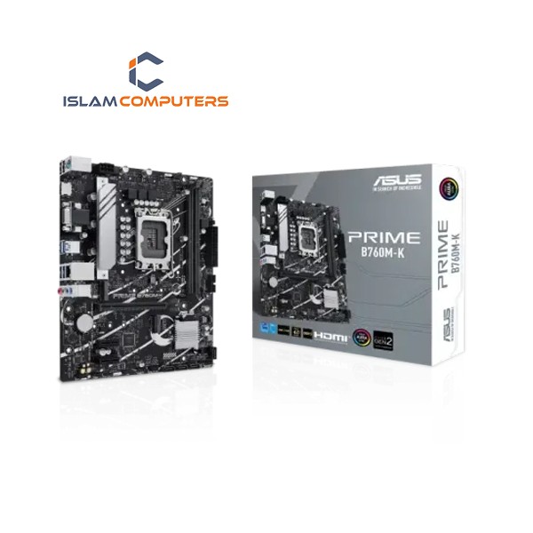ASUS Prime B760M-K an Intel B760 LGA 1700 mATX motherboard (14th, 13th and 12th Gen Intel® processors Support)