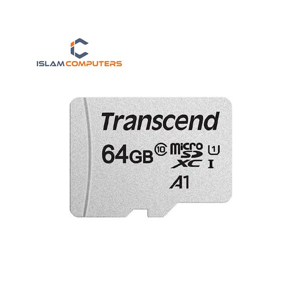 Transcend 64GB MicroSDXC/SDHC 300S Class 10 Memory Card (TS64GUSD300S)