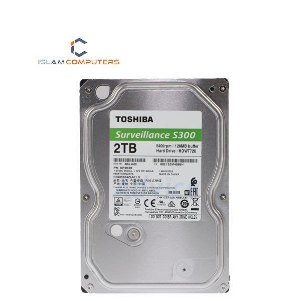 Toshiba S300 2TB 3.5 Inch SATA 5400RPM Surveillance HDD