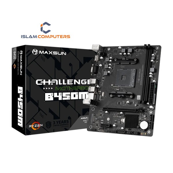 MAXSUN Challenger B450M AM4 M-ATX AMD Motherboard