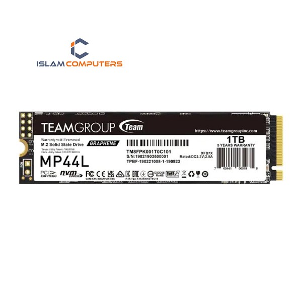 Team MP44L 1TB M.2 PCIe Gen4 NVMe SSD