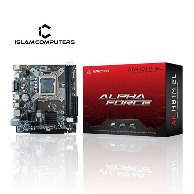 Arktek AK-H81M EL 4th Gen M.2 NVMe micro-ATX Motherboard