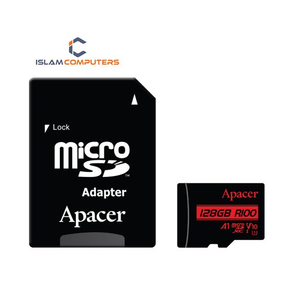 Apacer 128GB microSDXC UHS-I U1, Class10, R100 (AP128GMCSX10UB-R)