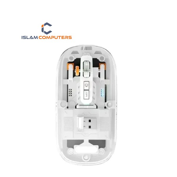 PC Power PGM-P4 WH Transparent Bluetooth Mouse